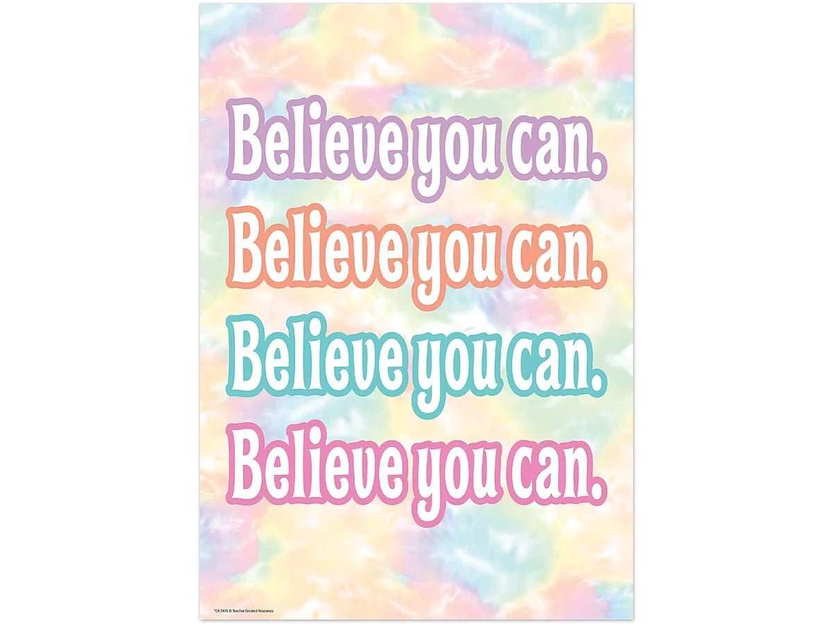 Pastel Pop Believe You Can Poster - US 5294