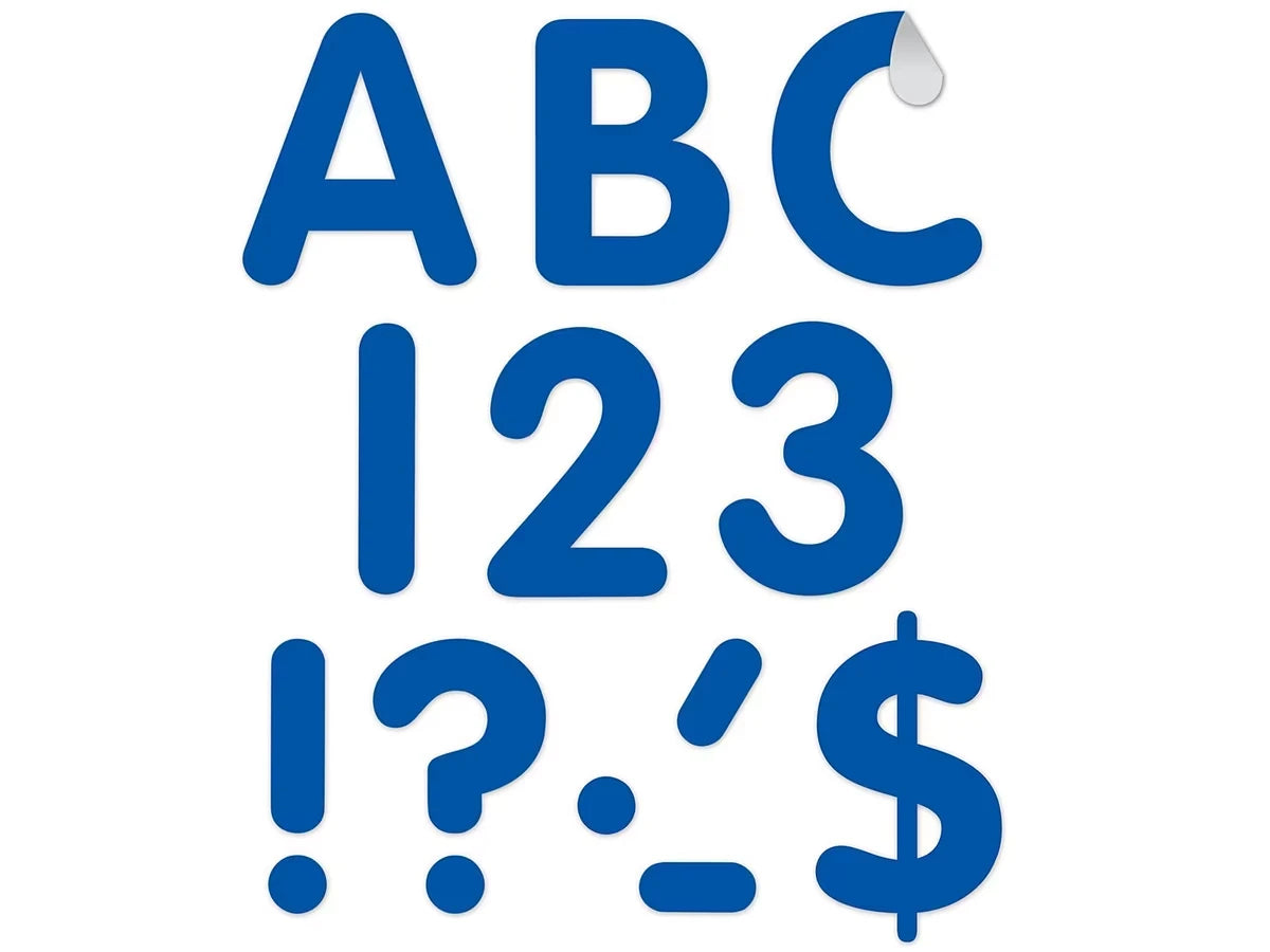 Blue Classic 4" Punch-Out Letters - US 6289