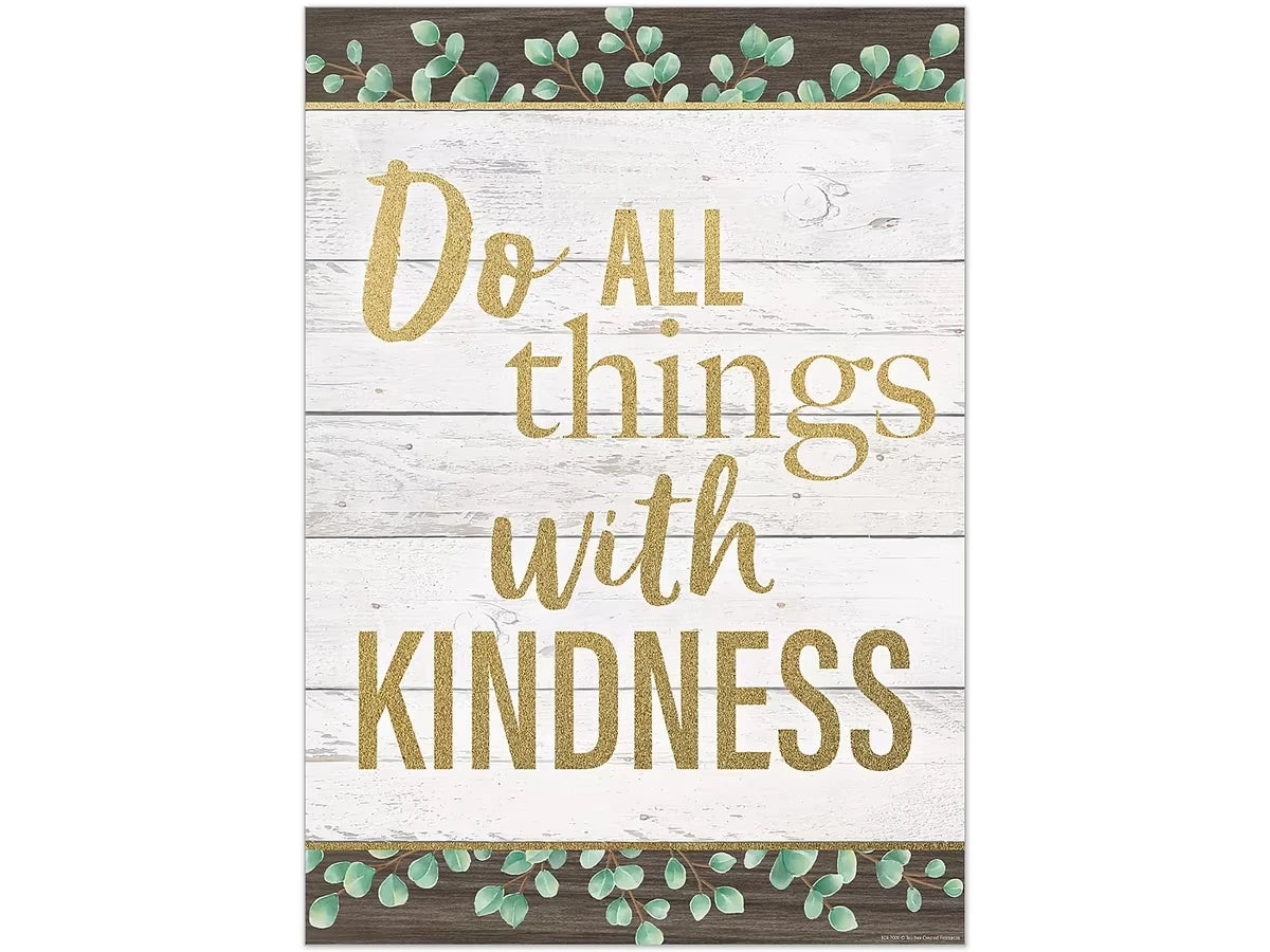 Eucalyptus Do All Things with Kindness Poster - US 6846