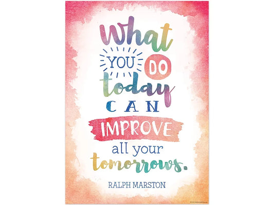 Watercolor What You Do Today Poster - US 6646