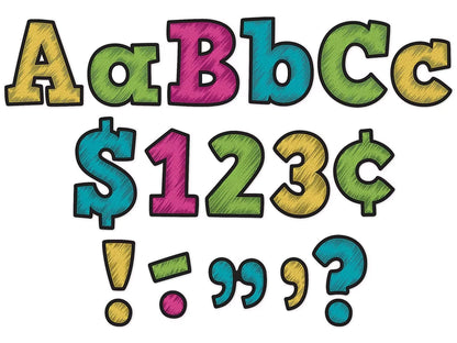Chalkboard Brights 4" Punch-Out Letters - US 5833