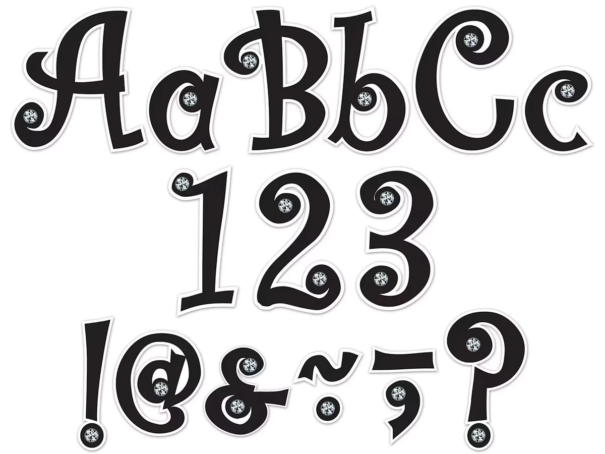 Jeweled 5" Punch-Out Letters - US 3373
