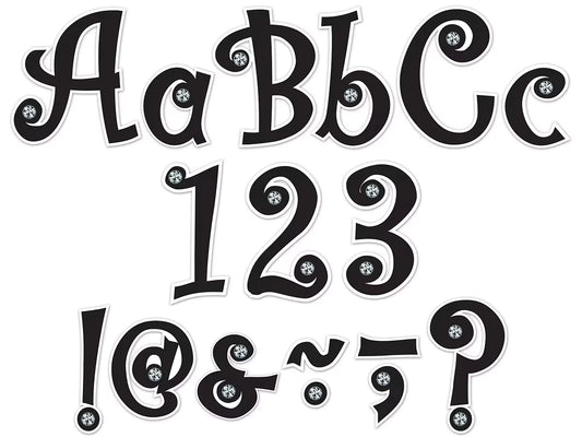 Jeweled 5" Punch-Out Letters - US 3373