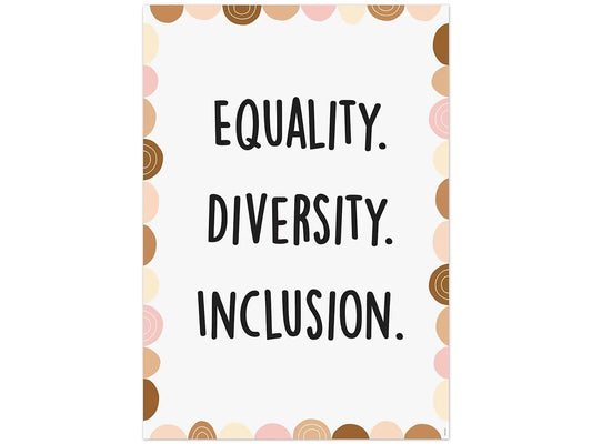 Equality, Diversity, Inclusion Poster - US 8124