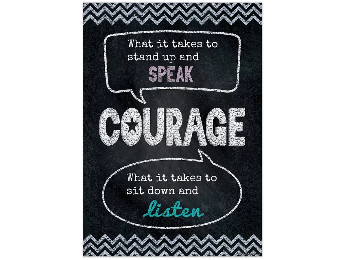 Chalk It Up! Courage Poster - US 9200