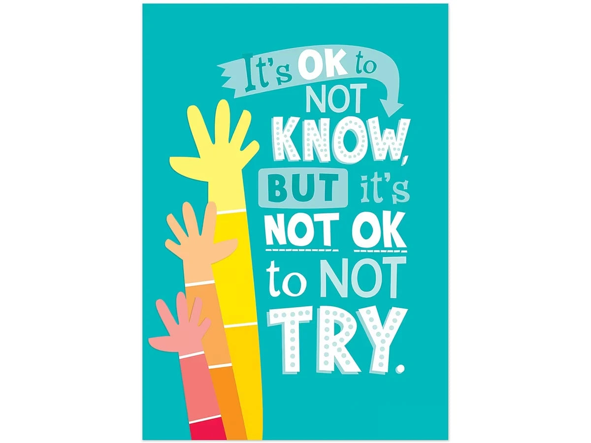 Painted Palette It’s OK to Not Know Poster - US 5520