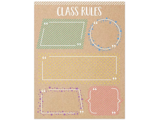 Krafty Pop! Classroom Rules Poster - US 5378