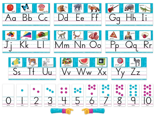 Color Harmony® Alphabet Card Bulletin Board Set - US 5678