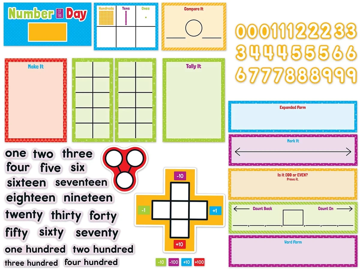 Number of the Day Bulletin Board Set - US 6051