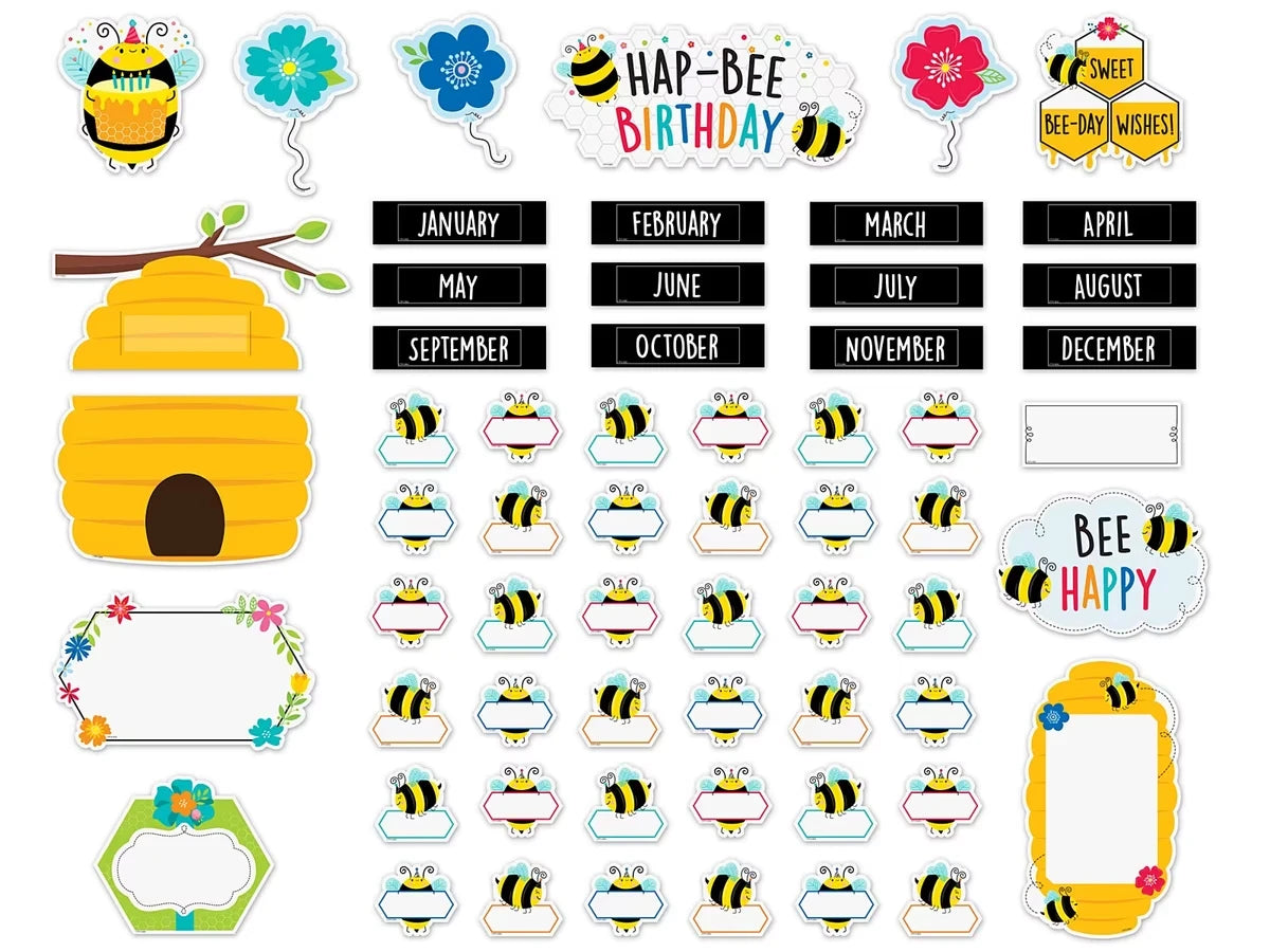 Busy Bees Birthday Bulletin Board Set - US 9794