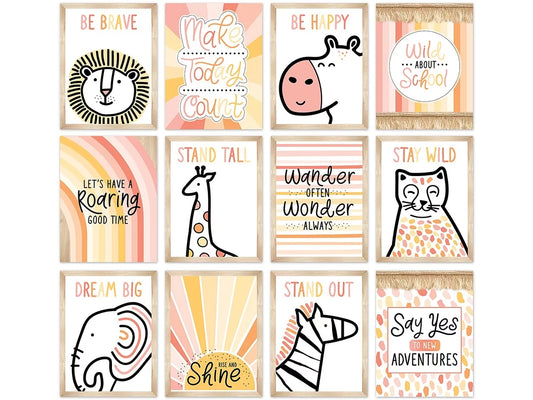 Simply Safari Motivational Mini Poster Pack - US 6371