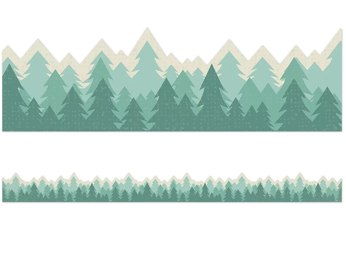 Adventurer Pine Tree Border - US 3397