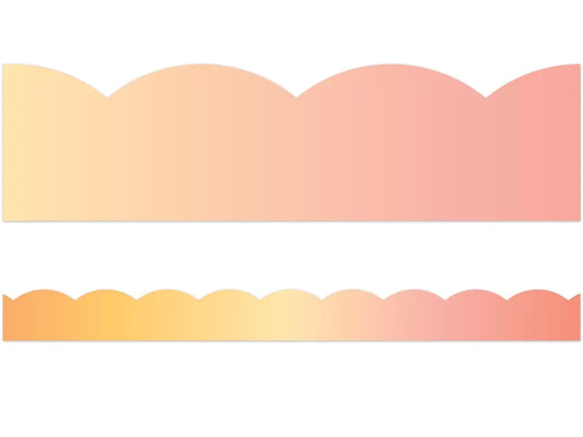 Simply Safari Sunset Scalloped Border - US 8285