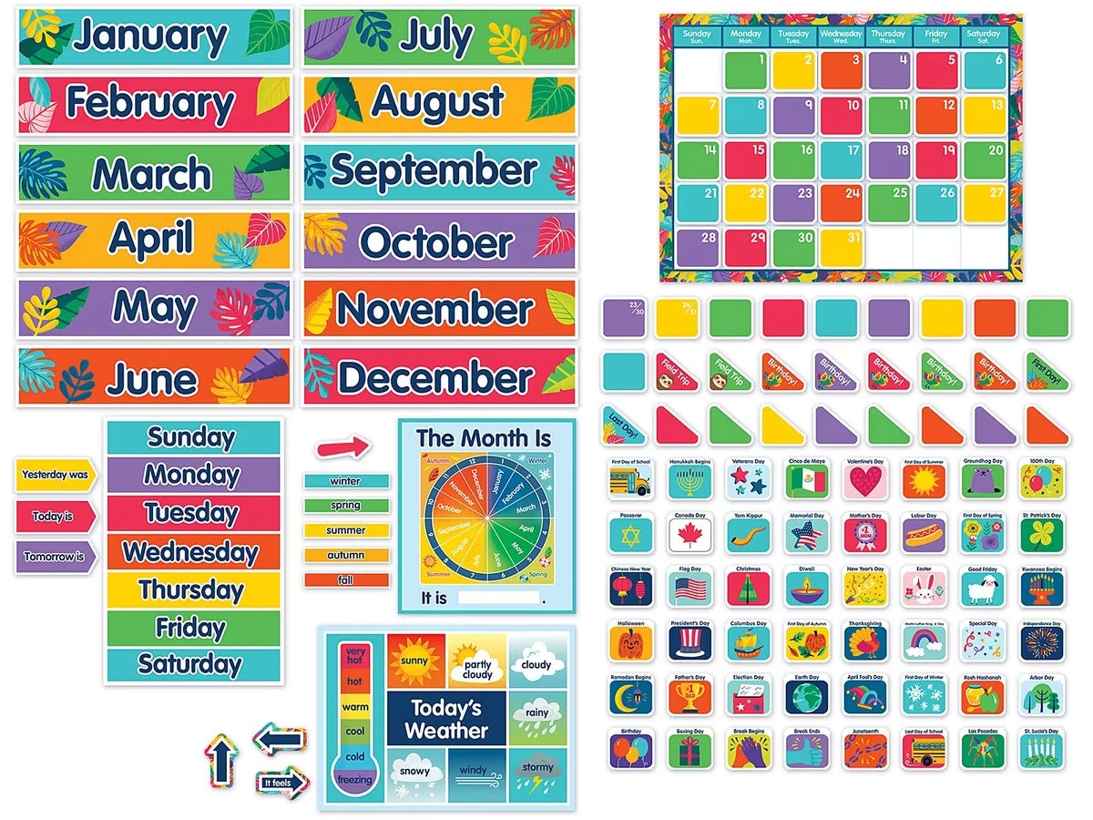 One World Calendar Bulletin Board Set - US 2103