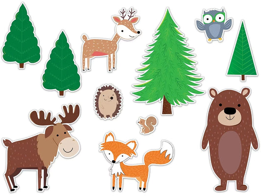Woodland Friends Jumbo Animals Bulletin Board Set - US 9441