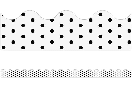 Industrial Chic Polka Dot Scalloped Border - US 2075