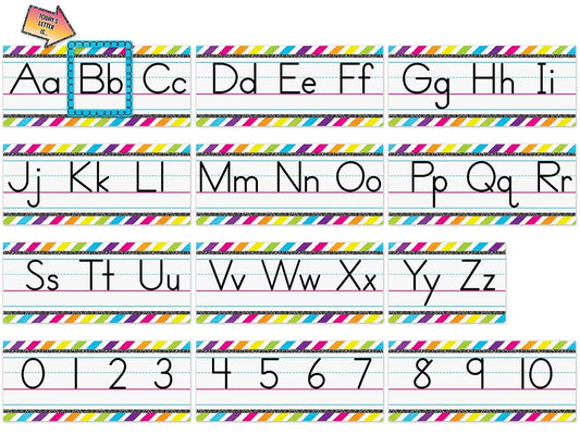 Brights 4Ever Traditional Manuscript Bulletin Board Set - US 8558