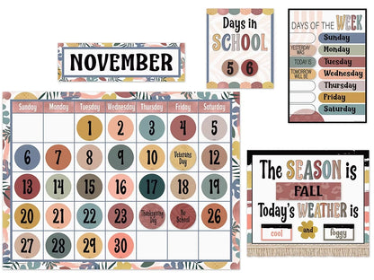 Wonderfully Wild Calendar Bulletin Board Set - US 6224