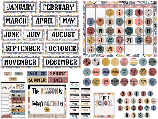 Wonderfully Wild Calendar Bulletin Board Set - US 6224