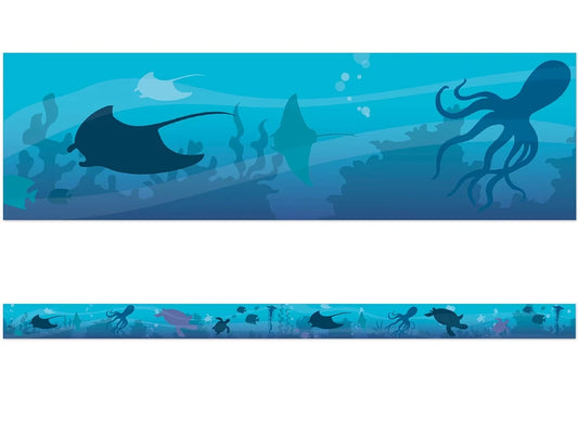 Seas the Day Underwater Life Border - US 9961