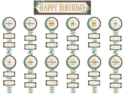 Eucalyptus Birthday Bulletin Board Set - US 6664