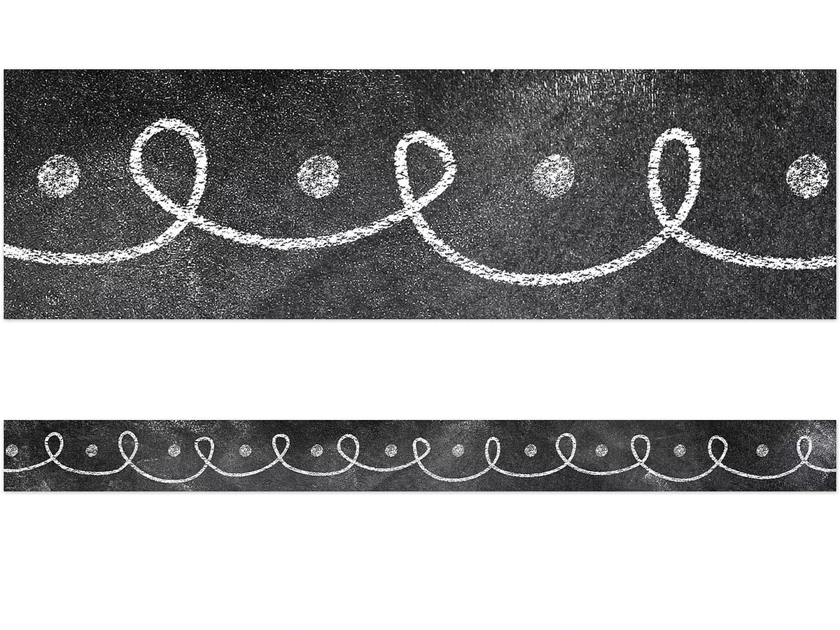 Chalk It Up! Dot & Loop Border - US 3492