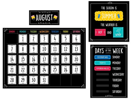 Doodle Calendar Bulletin Board Set - US 3130