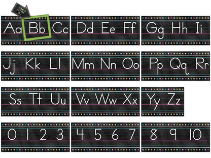 Chalkboard Brights Traditional Manuscript Bulletin Board Set - US 2275