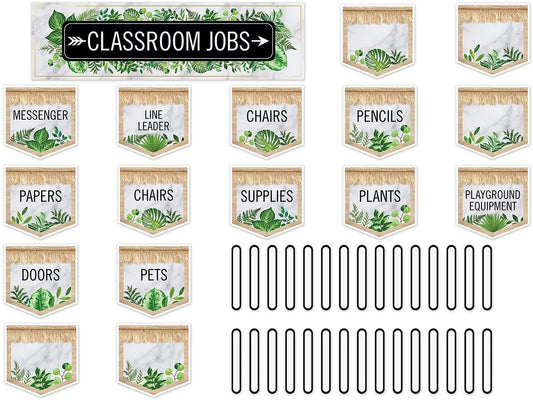 Simply Boho Classroom Jobs Bulletin Board Set - US 1715