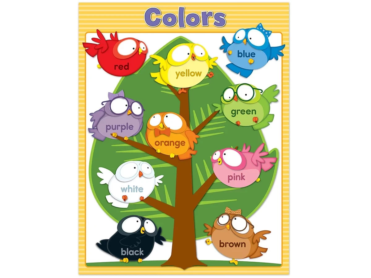 Owl Pals Color Learning Poster - US 8385