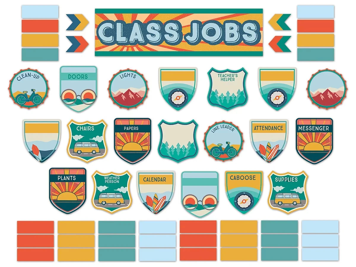 Adventurer Classroom Jobs Bulletin Board Set - US 7837