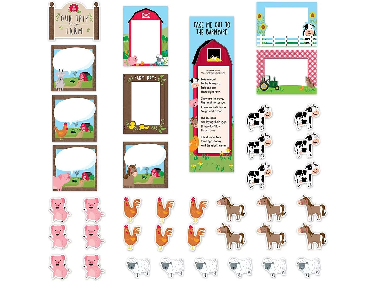 Farm Friends Our Trip to the Farm Bulletin Board Set - US 9723