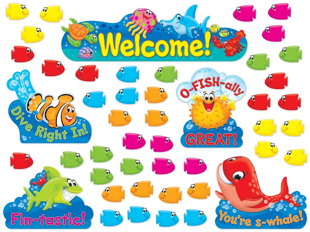 Sea Buddies® Welcome Bulletin Board Set - US 9164