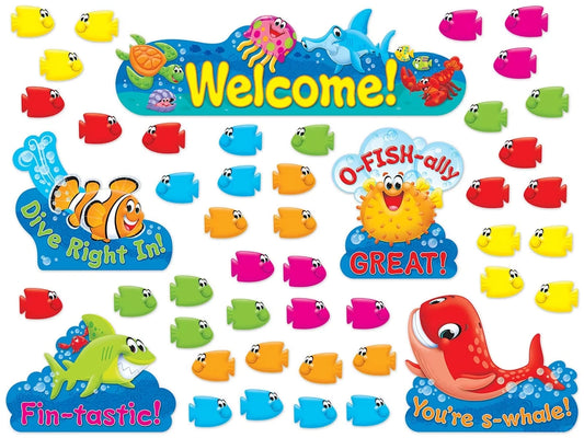 Sea Buddies® Welcome Bulletin Board Set - US 9164