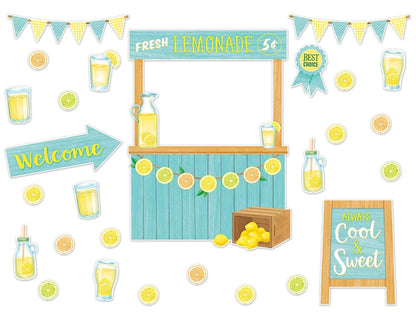 Lemon Zest Lemonade Stand Bulletin Board Set - US 6403