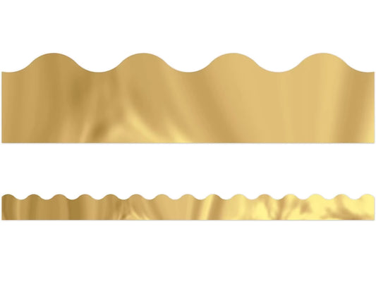 Gold Metallic Scalloped Border - US 6816