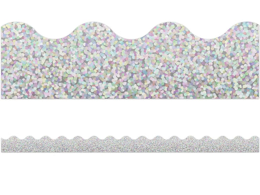 Silver Sparkle Scalloped Border - US 2311