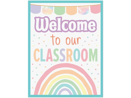 Pastel Pop Welcome to Our Classroom Poster - US 4562