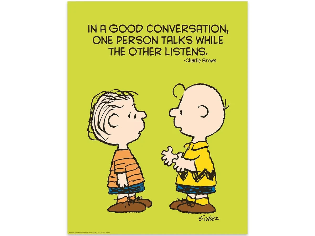 Peanuts® Talk and Listen Poster - US 2828