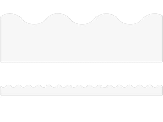 Bright White Scalloped Border - US 3789