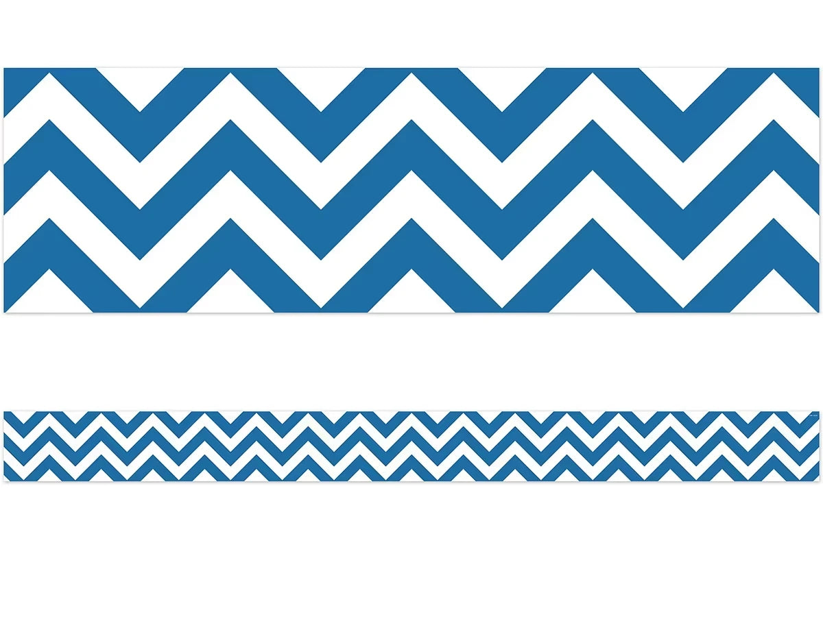 Blue Chevron Border - US 6588