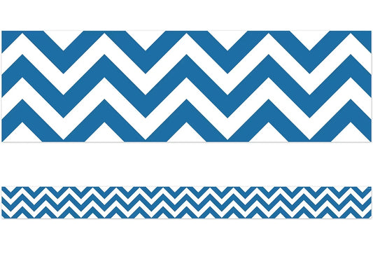 Blue Chevron Border - US 6588