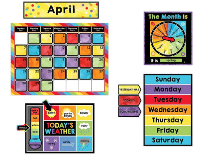 Celebrate Learning Calendar Bulletin Board Set - US 7158