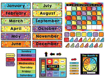 Celebrate Learning Calendar Bulletin Board Set - US 7158