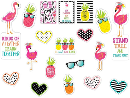 Simply Stylish Tropical Motivational Bulletin Board Set - US 2278