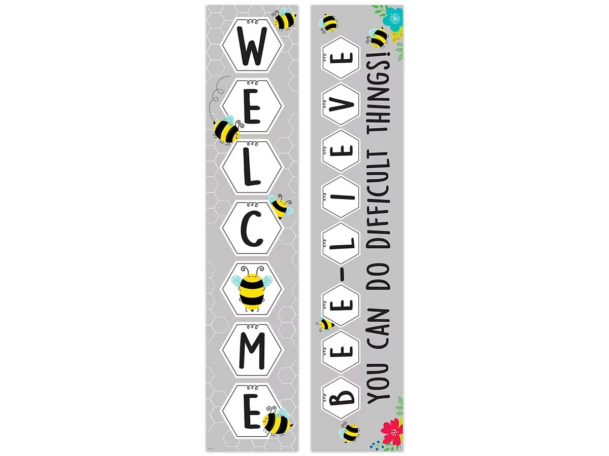 Busy Bees Welcome Double-Sided Banner - US 9381