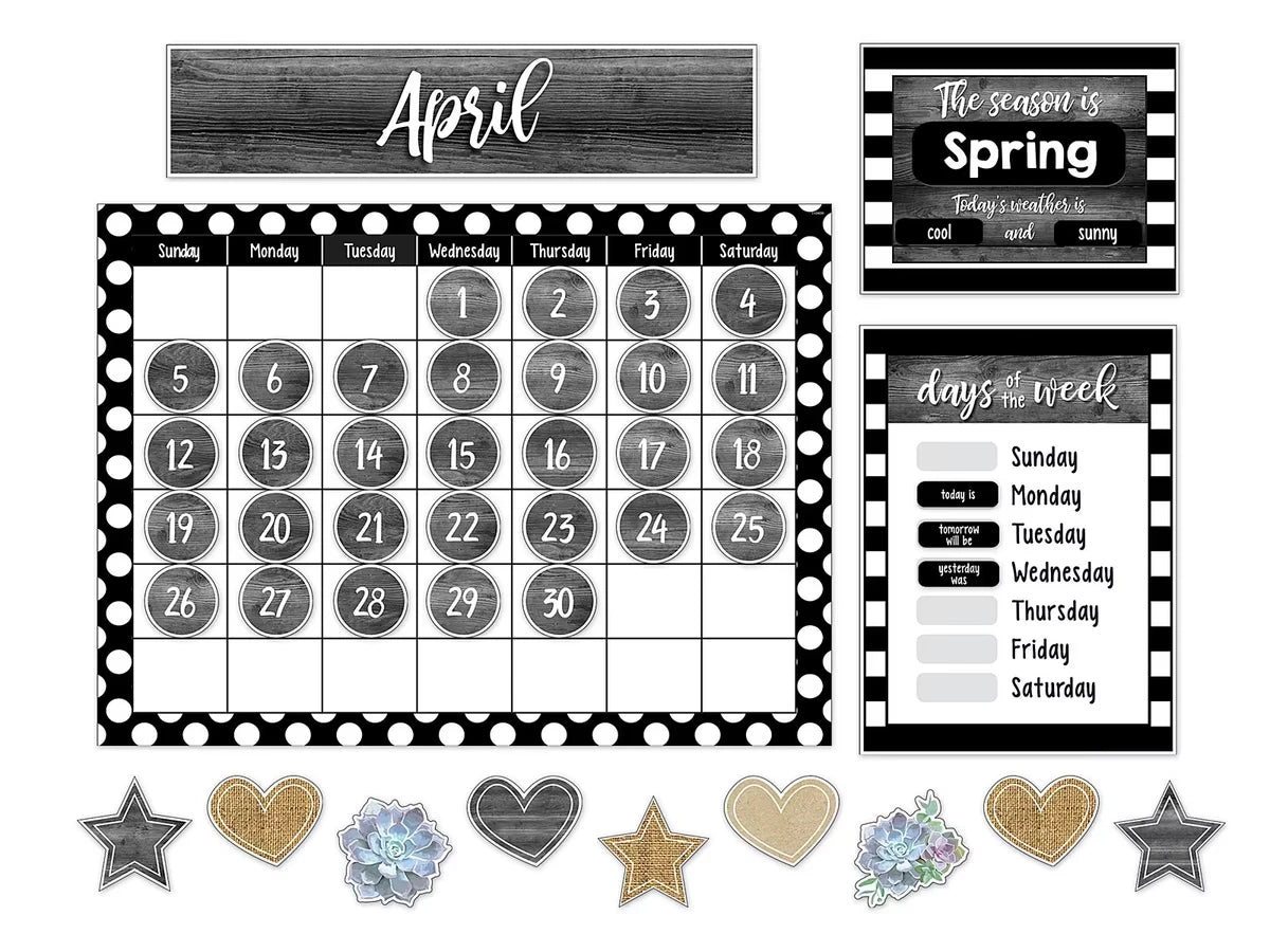Simply Stylish Calendar Bulletin Board Set - US 2097