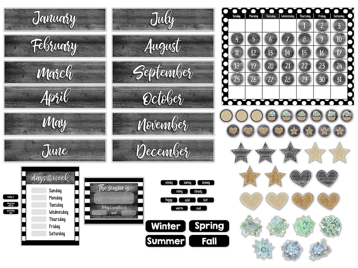 Simply Stylish Calendar Bulletin Board Set - US 2097