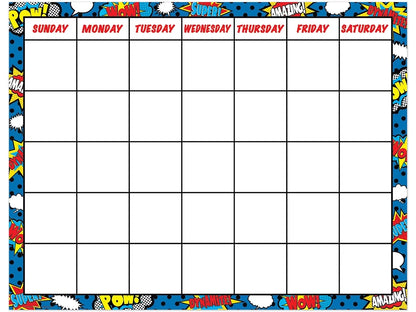 Superhero Classroom Calendar - US 6925
