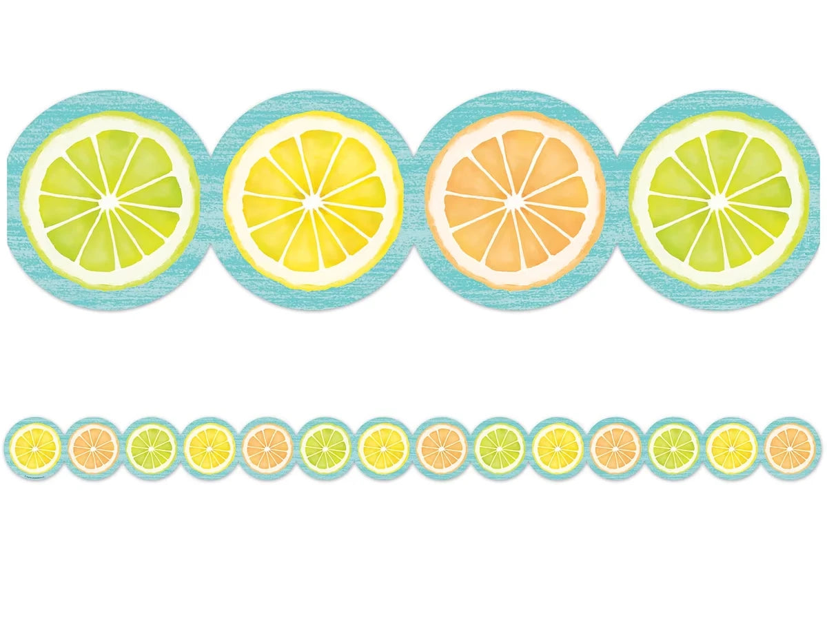 Lemon Zest Citrus Slices Border - US 1625